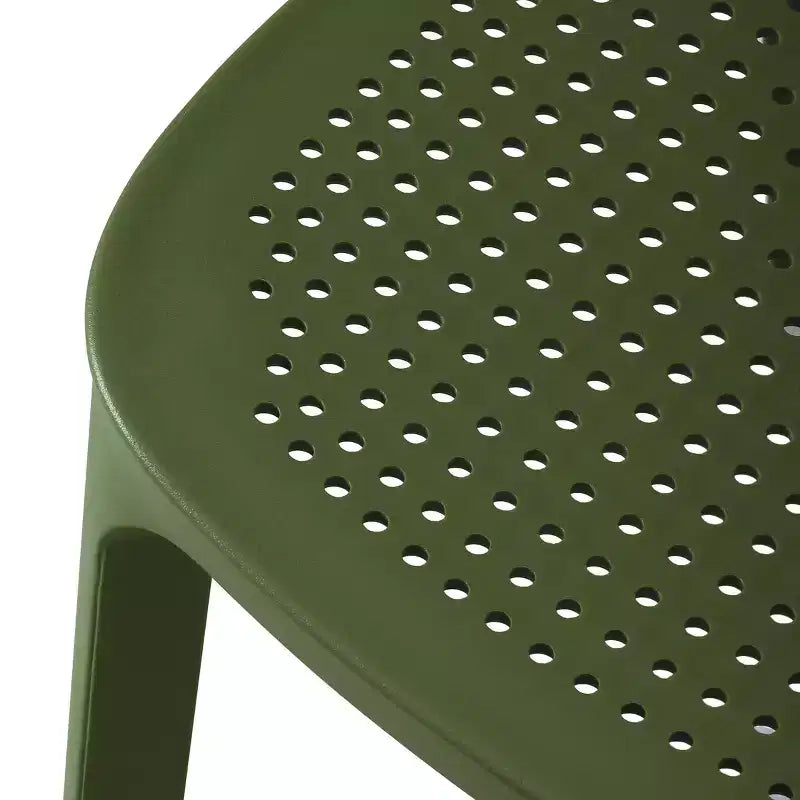 Chaise d'appoint de salle à manger moderne en résine plastique empilable WestinTrends Playa (Lot de 2)