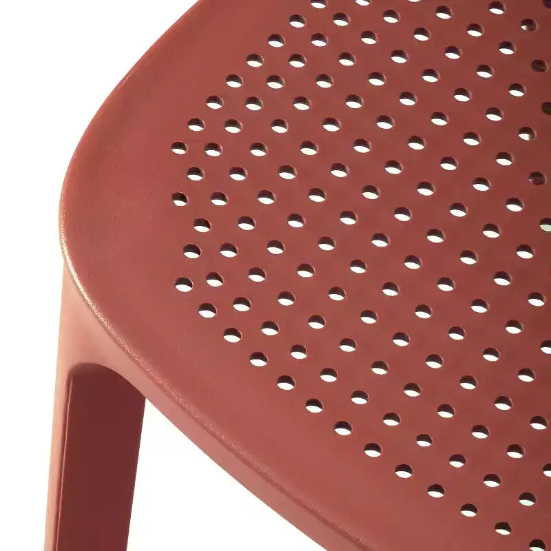 Chaise d'appoint de salle à manger moderne en résine plastique empilable WestinTrends Playa (Lot de 2)