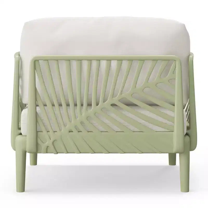 WestinTrends Playa Fauteuil de club d'extérieur moderne en résine de polypropylène pour patio (lot de 2), vert