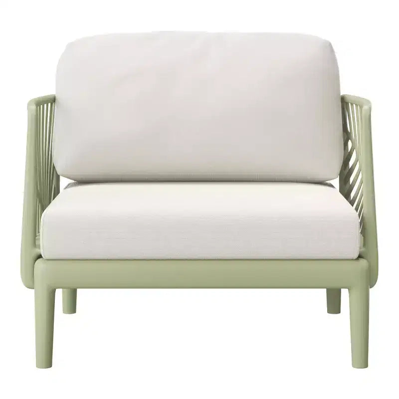 WestinTrends Playa Fauteuil de club d'extérieur moderne en résine de polypropylène pour patio (lot de 2), vert