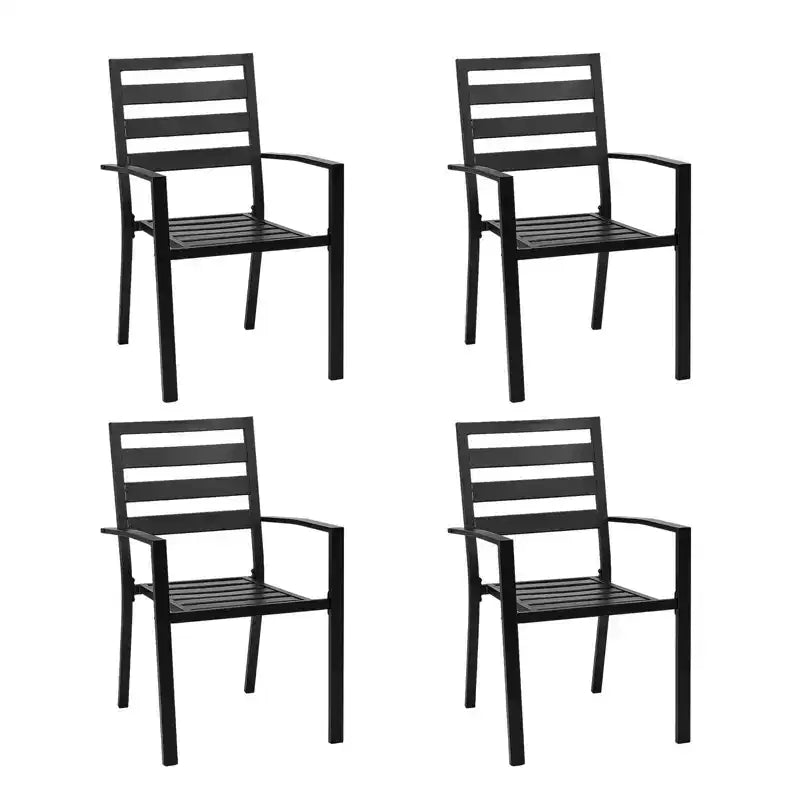Karl Home | Steel Stackable Patio Dining Chair (Set Of 4)