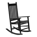 BestMassage Outdoor Rocking Chair Classic Wooden Patio Rocking Chair