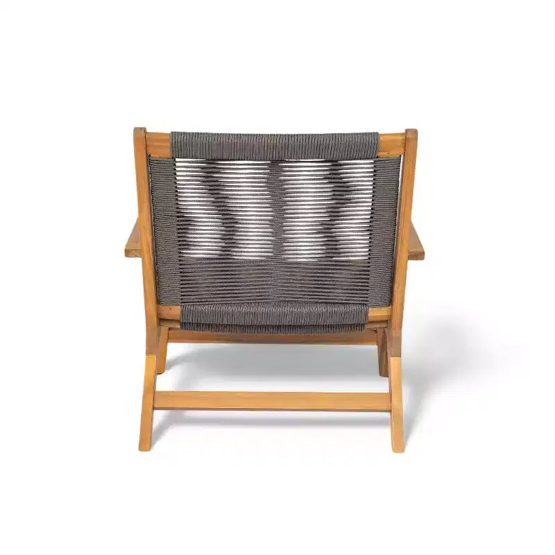 Christopher Knight Home Jana Chaise de salon d'extérieur en bois d'acacia tressé (Lot de 2)