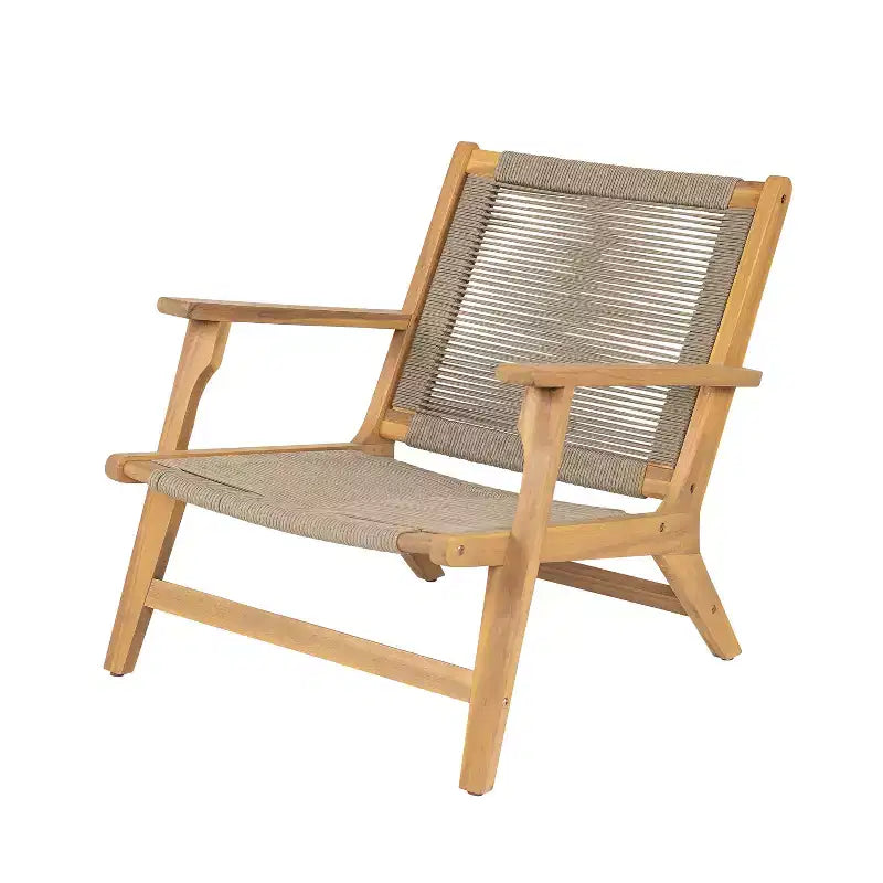 Christopher Knight Home Jana Chaise de salon d'extérieur en bois d'acacia tressé (Lot de 2)