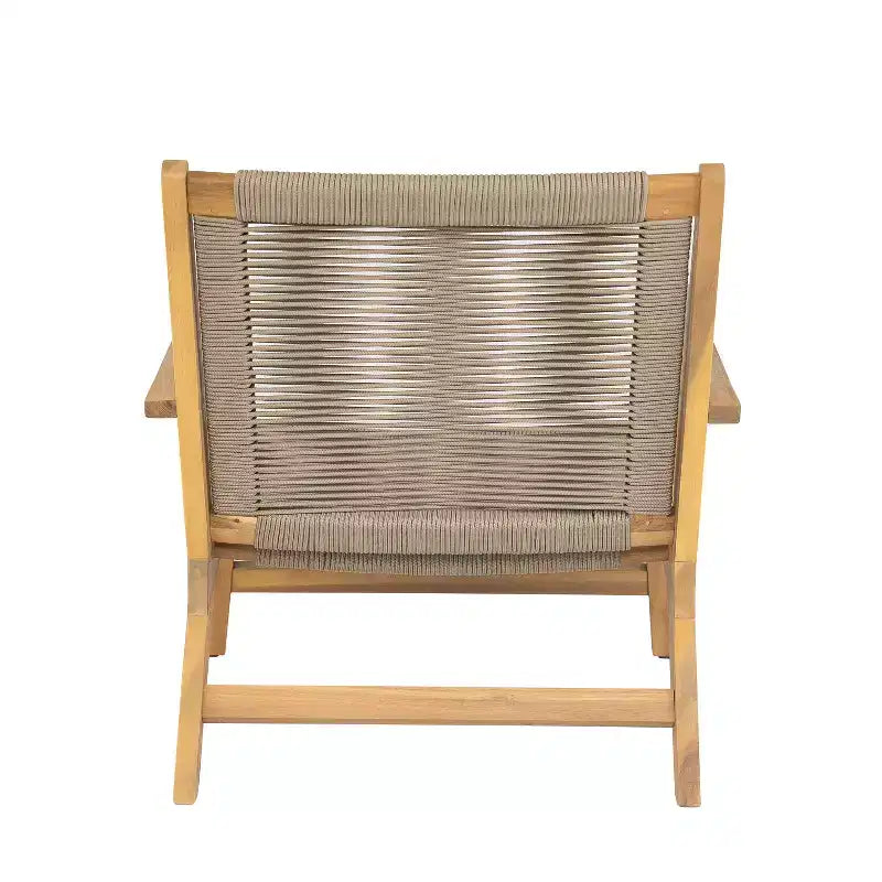 Christopher Knight Home Jana Chaise de salon d'extérieur en bois d'acacia tressé (Lot de 2)
