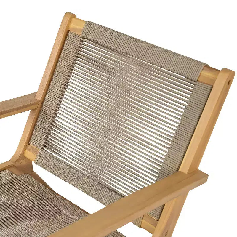 Christopher Knight Home Jana Chaise de salon d'extérieur en bois d'acacia tressé (Lot de 2)