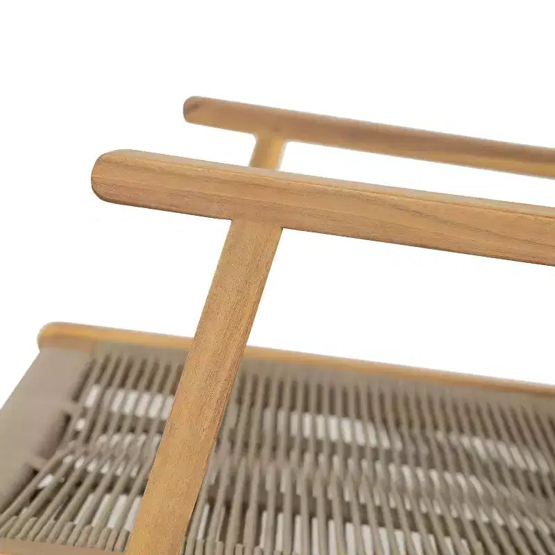 Christopher Knight Home Jana Chaise de salon d'extérieur en bois d'acacia tressé (Lot de 2)