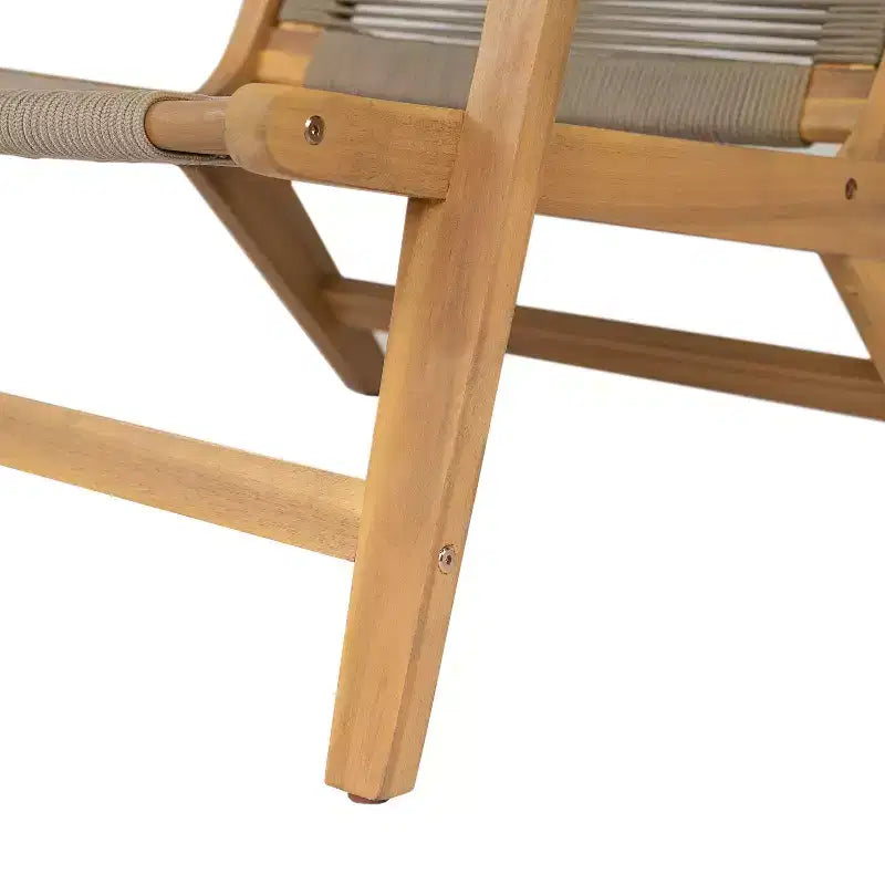 Christopher Knight Home Jana Chaise de salon d'extérieur en bois d'acacia tressé (Lot de 2)