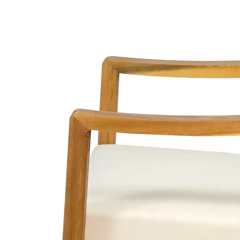 Fauteuil de club d'extérieur Samwell en bois d'acacia avec coussin Christopher Knight Home