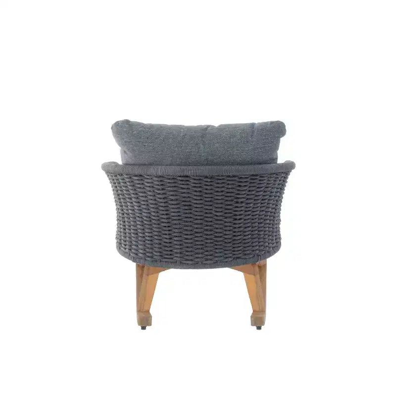 Christopher Knight Home Hattie, fauteuil à bascule contemporain en rotin et bois d'acacia avec coussin (lot de 2)