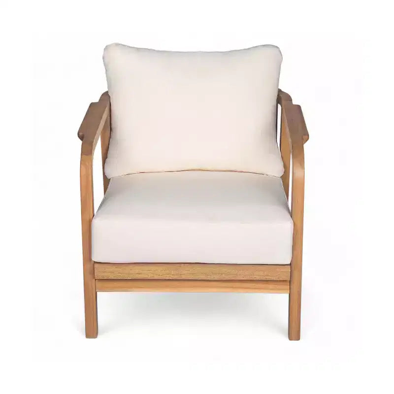Okak 16 Fauteuil d'extérieur Bohème Chaise de Club en Acacia avec Dossier Tressé, Lot de 1/2, Fauteuil de Salon de Jardin pour Porche, Jardin, Cour Arrière, 180 kg Max
