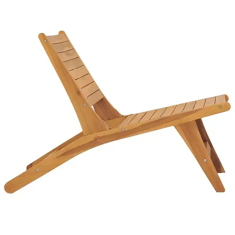 vidaXL Chaise longue de jardin Chaise longue pour piscine en teck massif - Avec repose-pieds