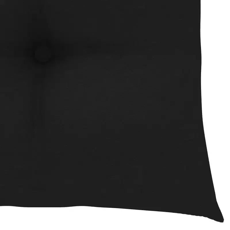 vidaXL Chaises de jardin 4 pcs Pliantes avec coussins, Bois de teck massif, Noir - Idéal pour l'extérieur/jardin/terrasse