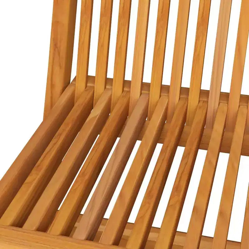 vidaXL Chaises de jardin 4 pcs Pliantes avec coussins, Bois de teck massif, Noir - Idéal pour l'extérieur/jardin/terrasse