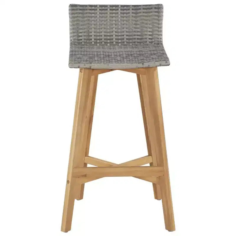 vidaXL Tabourets de bar 2 pcs Bois d'acacia massif