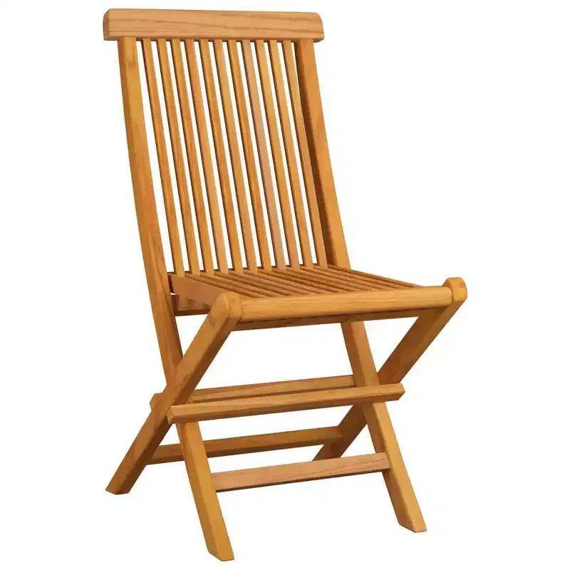 vidaXL Chaises de jardin en teck 8 pièces avec coussins anthracite, extérieures, pliables et faciles à nettoyer, d'une solidité exceptionnelle et résistantes aux intempéries