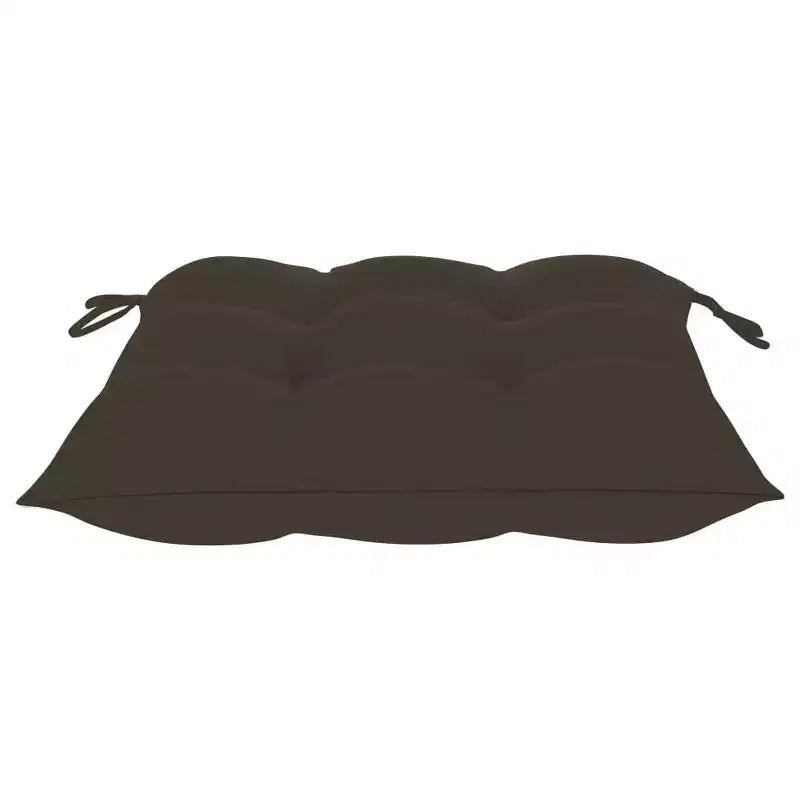 vidaXL Chaises de patio en teck massif avec coussins taupe - Légères, pliables, faciles à nettoyer, ensemble de mobilier d'extérieur résistant aux intempéries