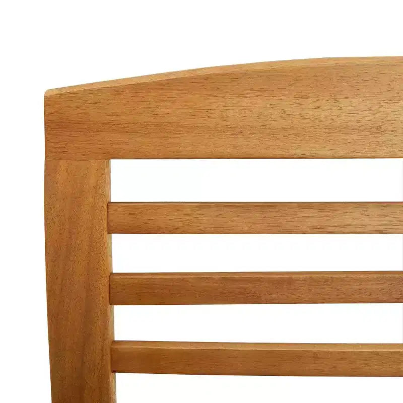 vidaXL Chaises de Patio 2 pcs Chaises de salle à manger d'extérieur avec accoudoir Bois d'Acacia Massif - 2