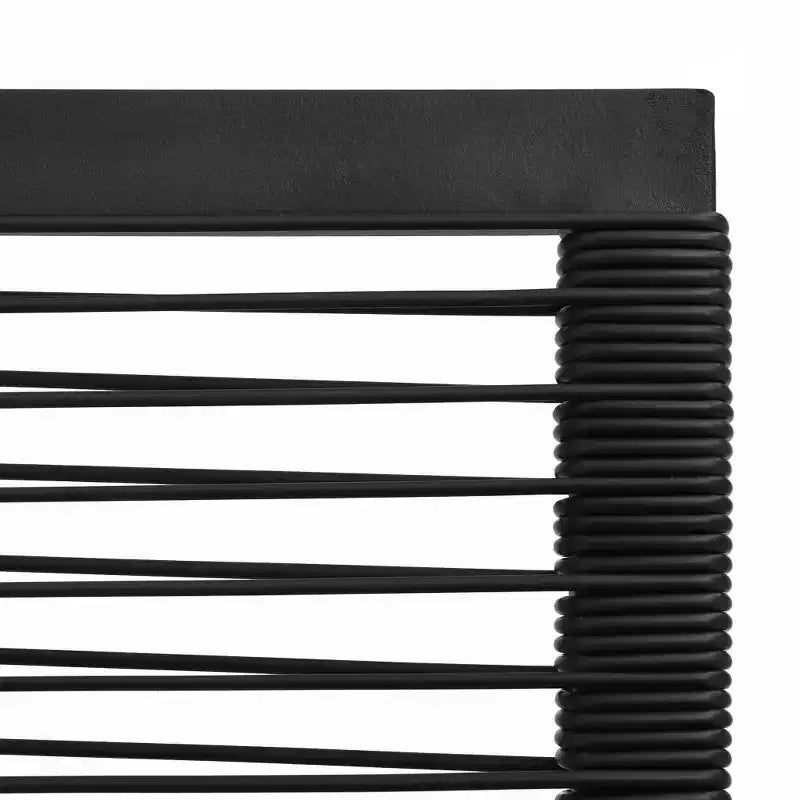 vidaXL Lot de 2/4 chaises de jardin en rotin PVC noir pour extérieur – Lot de 2