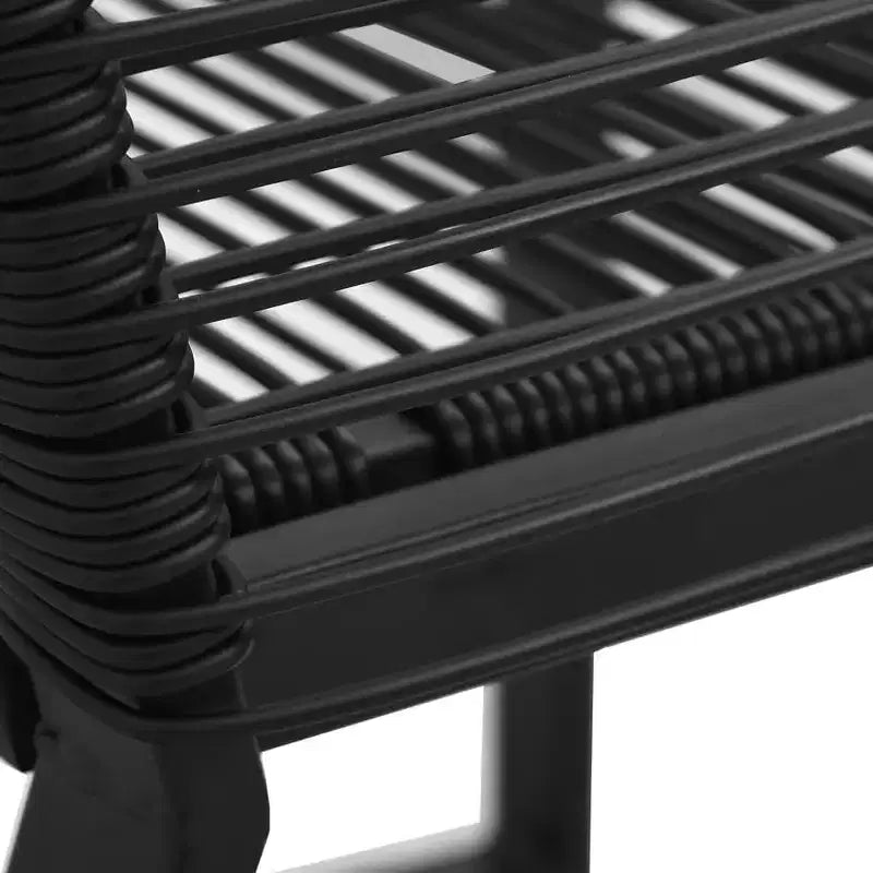 vidaXL Lot de 2/4 chaises de jardin en rotin PVC noir pour extérieur – Lot de 2