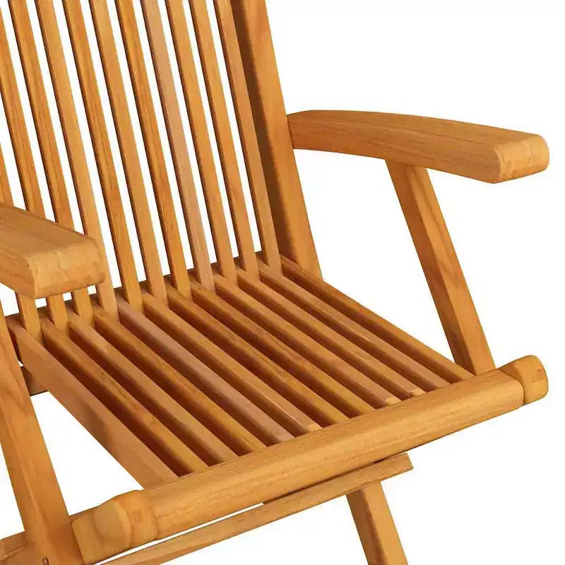 vidaXL Lot de 2 chaises de jardin pliables en bois d'acacia massif avec coussins taupe – Pour jardin, terrasse et patio