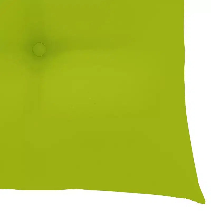 vidaXL Chaises de salle à manger de jardin en teck massif avec coussins vert vif - 4 pièces, empilables, sièges intérieurs/extérieurs - Ergonomiques et imperméables