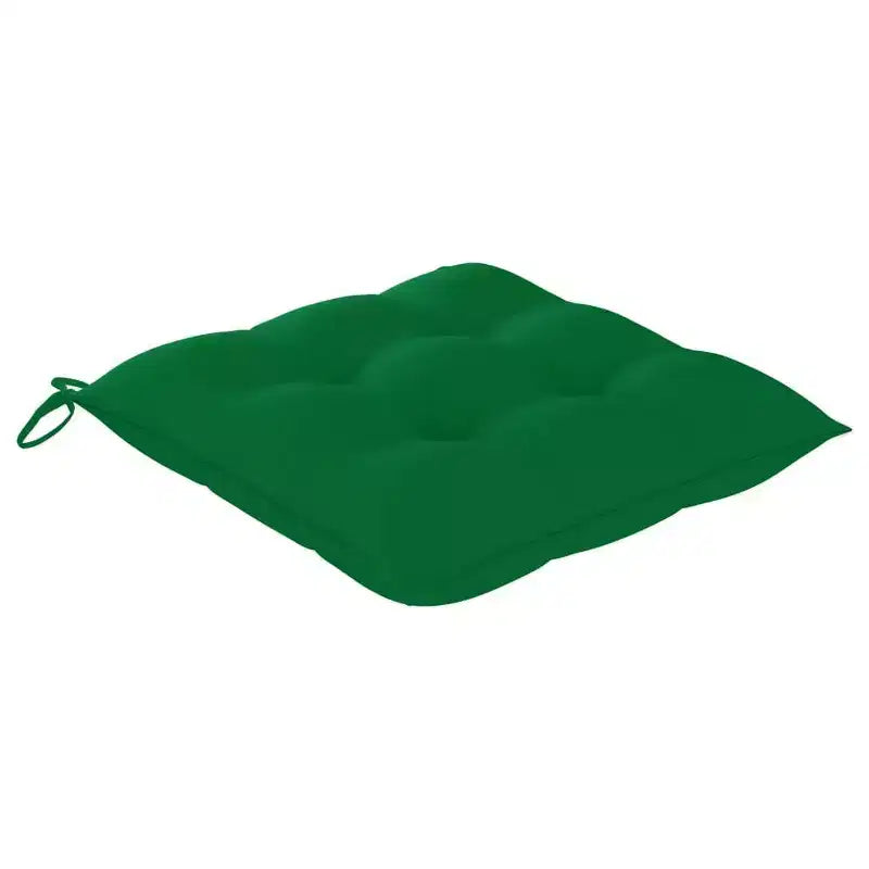 vidaXL Chaises de salle à manger en bois de teck massif avec coussins - Lot de 2 - Design ergonomique pour jardin ou terrasse - Empilables pour un rangement facile