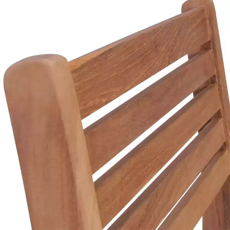 vidaXL Chaises de patio d'extérieur, lot de 4, coussins gris inclus, en bois de teck massif durable, conception empilable, polyvalentes pour la maison ou le café