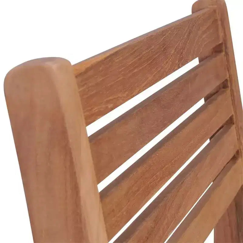 vidaXL - Lot de 6 chaises de jardin empilables avec coussins - Bois de teck massif, durable et résistant aux intempéries, idéal pour la maison, le bureau, le bar ou le café