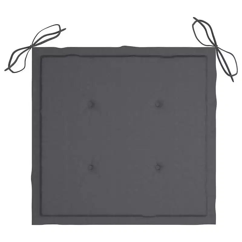 vidaXL - Lot de 6 chaises de jardin empilables avec coussins - Bois de teck massif, durable et résistant aux intempéries, idéal pour la maison, le bureau, le bar ou le café