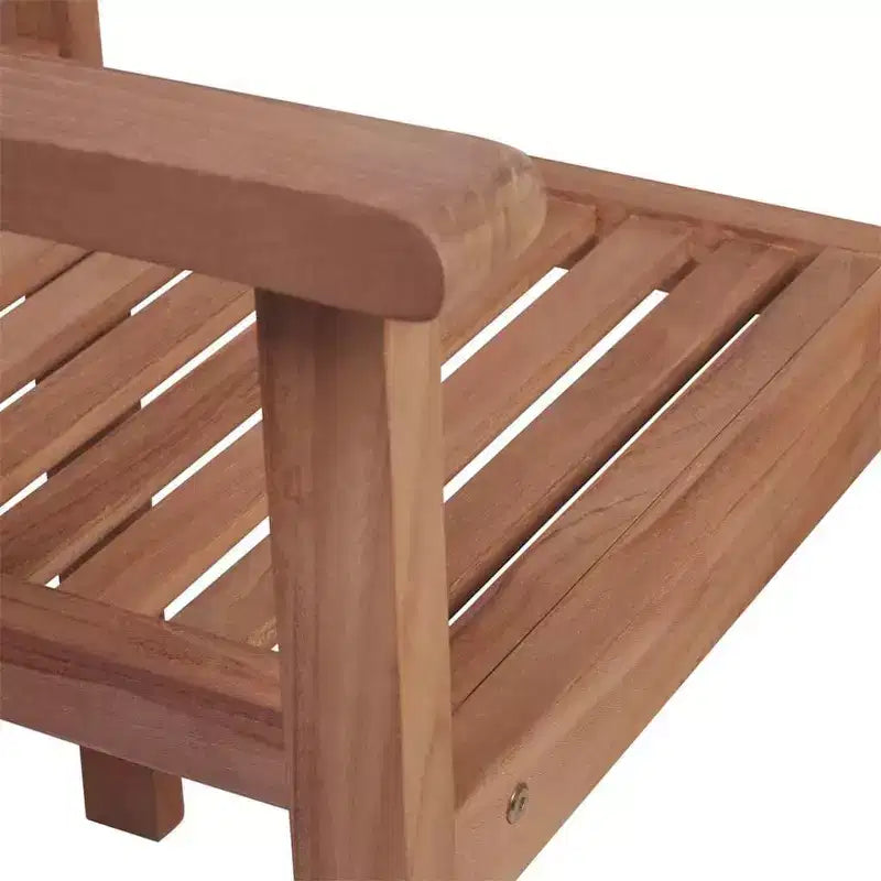 vidaXL Chaises de jardin en teck massif avec coussins anthracite, résistantes aux intempéries, conviennent à l'extérieur, lot de 4