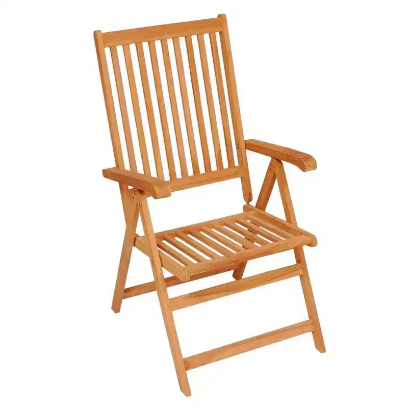 vidaXL Chaises de patio très résistantes avec coussins anthracite - Bois de teck massif - Dossier réglable - Convient pour l'extérieur - Lot de 2