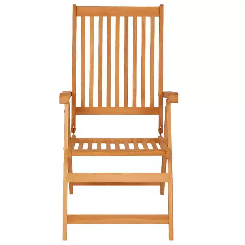vidaXL Chaises de patio très résistantes avec coussins anthracite - Bois de teck massif - Dossier réglable - Convient pour l'extérieur - Lot de 2