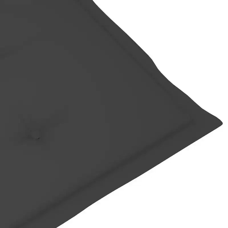 vidaXL Chaises de patio très résistantes avec coussins anthracite - Bois de teck massif - Dossier réglable - Convient pour l'extérieur - Lot de 2