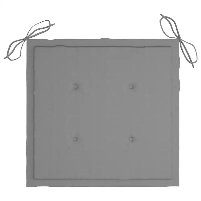 vidaXL Chaises de jardin empilables en bois de teck avec coussins - Lot de 6 - Résistantes aux intempéries, montage facile, design polyvalent