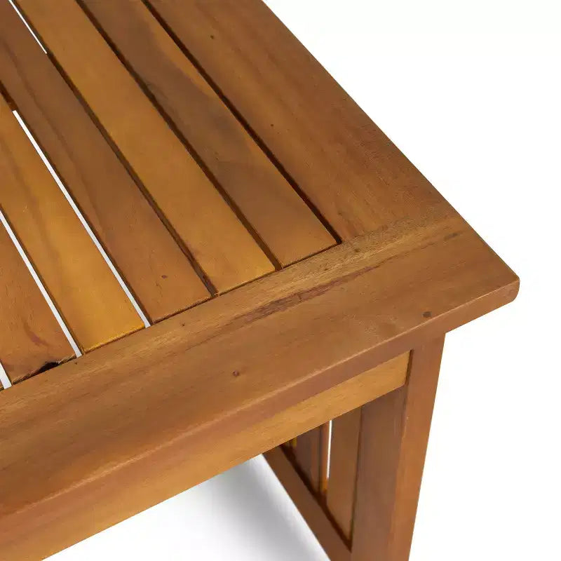GDFStudio Ivan Ensemble de conversation extérieur 6 pièces en bois d'acacia avec table basse à lattes et coussins