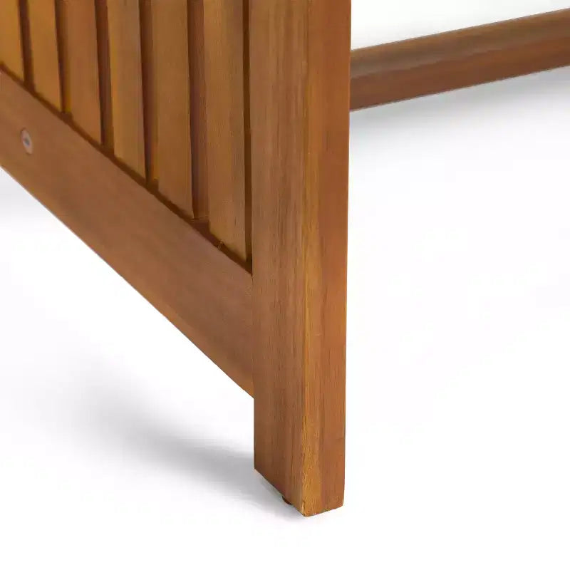 GDFStudio Ivan Ensemble de conversation extérieur 6 pièces en bois d'acacia avec table basse à lattes et coussins