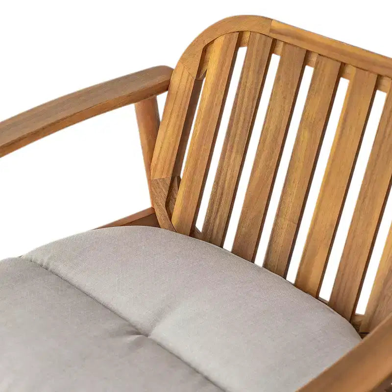 Fauteuils de jardin en bois d'acacia Christopher Knight Home Vickers avec coussins (lot de 2)