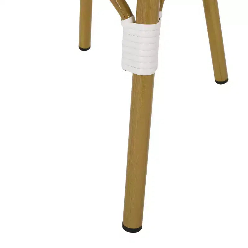Christopher Knight Home Chaises de bistro Baron avec rotin tressé et cadre en aluminium (lot de 4)
