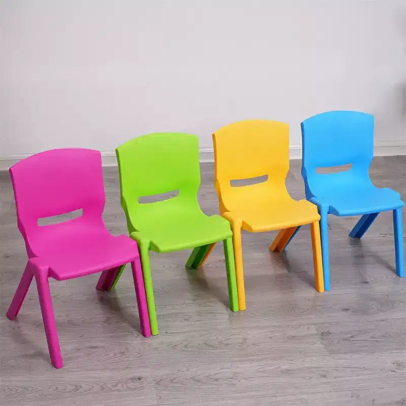 Chaise d'enfant légère en plastique CLIHOME avec siège de 30 cm de hauteur pour enfants d'âge préscolaire et tout-petits, chaise empilable avec dossier