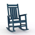Lot de 2 chaises à bascule d'extérieur en PEHD, chaises à bascule de terrasse surdimensionnées en PEHD, bascule de porche résistante à toutes les intempéries, bascules avant en plastique robustes