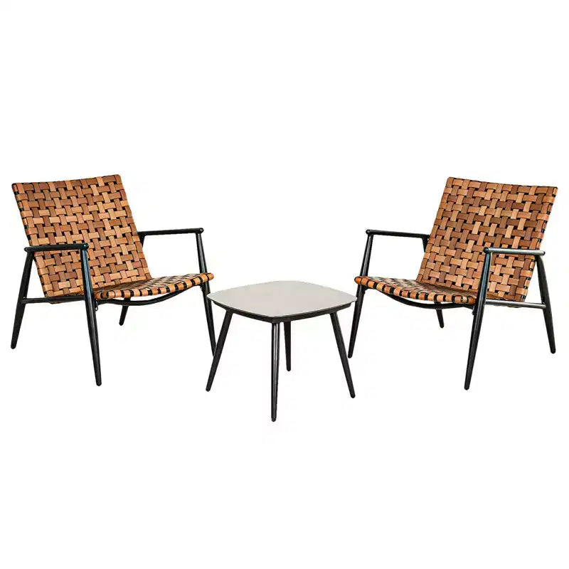 GRANDPATIO Ensemble de 2 pièces en osier pour l'extérieur