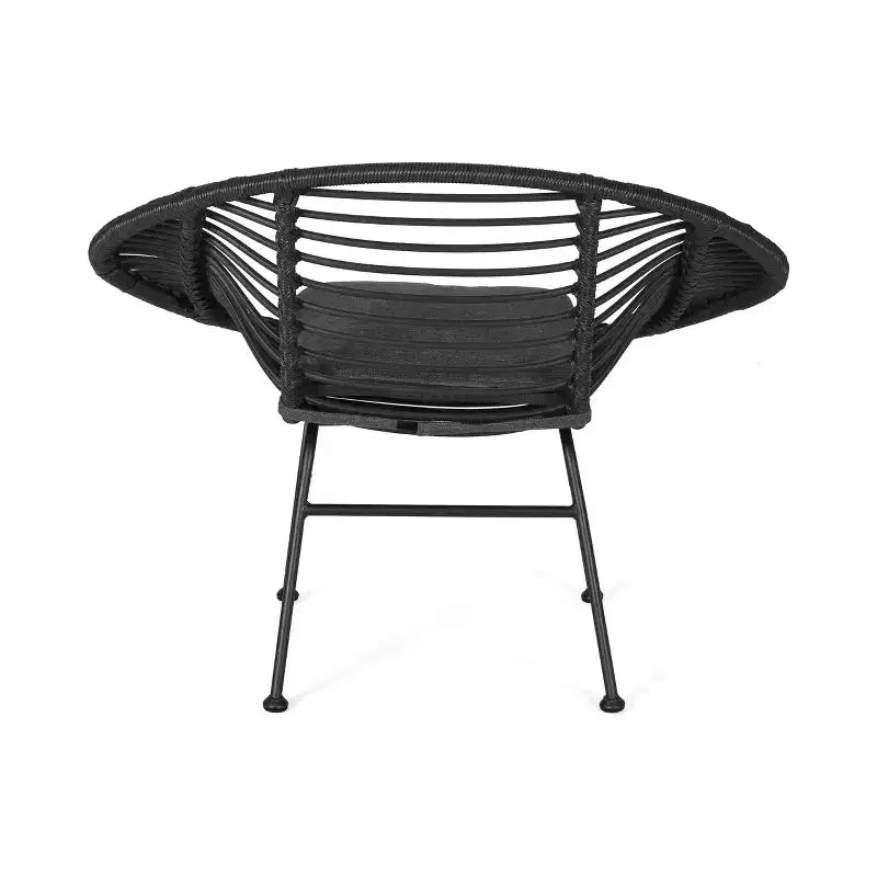 Christopher Knight Home San Antonio Chaises d'extérieur en osier tressé avec coussins (Lot de 2)