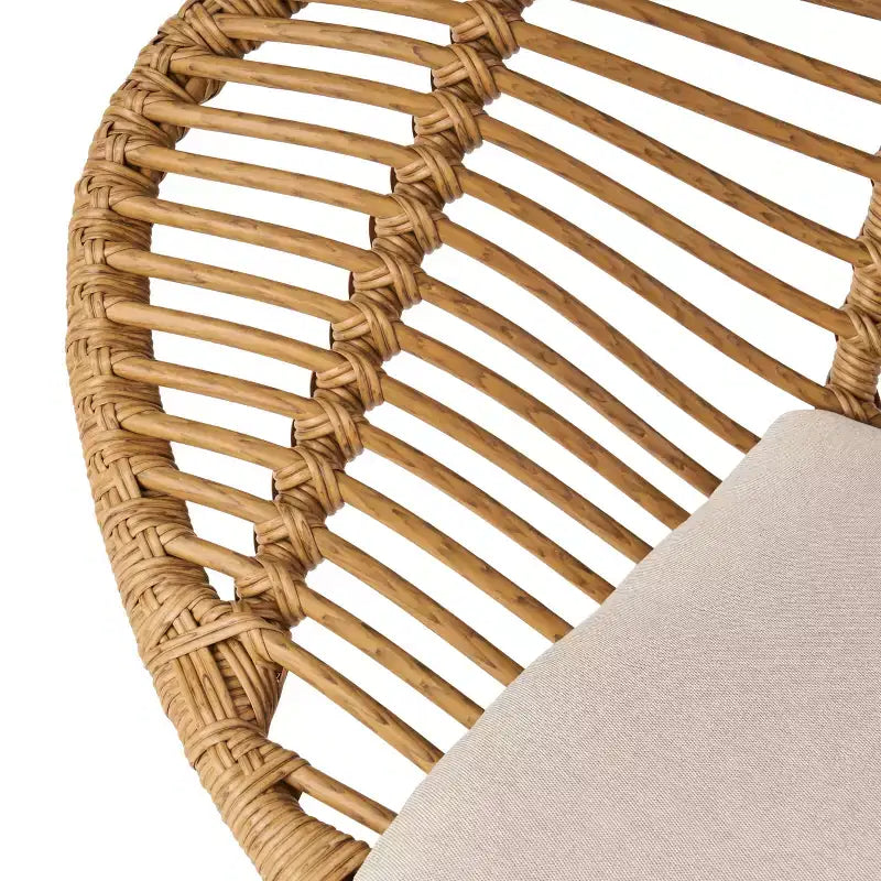 Christopher Knight Home San Antonio Chaises d'extérieur en osier tressé avec coussins (Lot de 2)