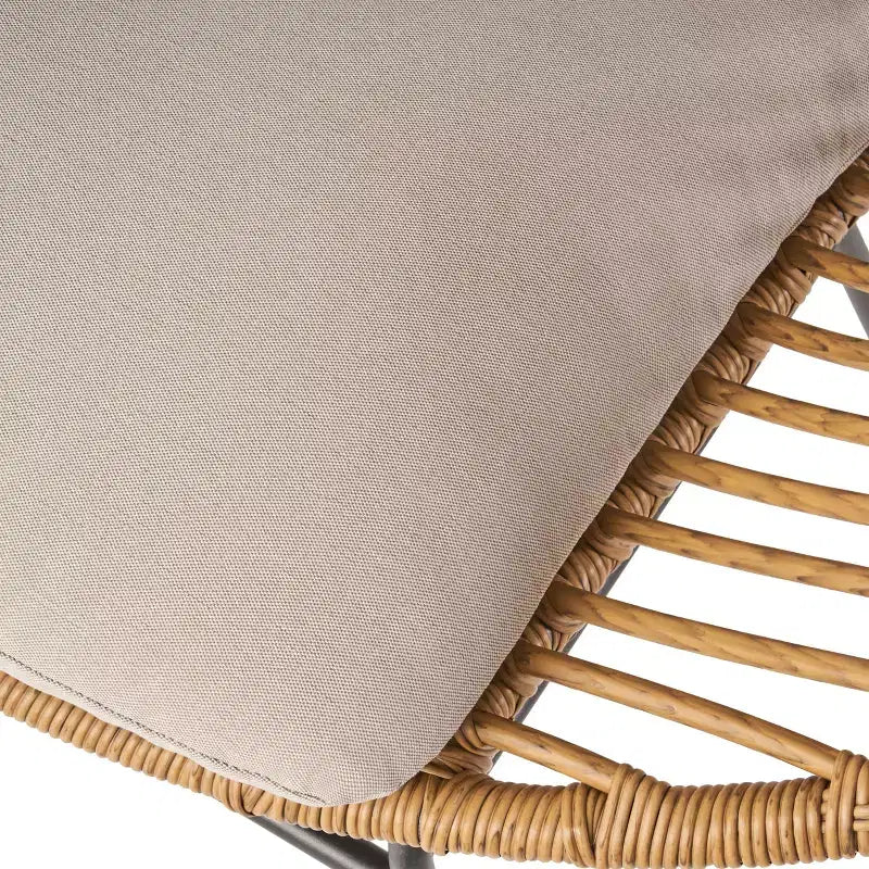 Christopher Knight Home San Antonio Chaises d'extérieur en osier tressé avec coussins (Lot de 2)