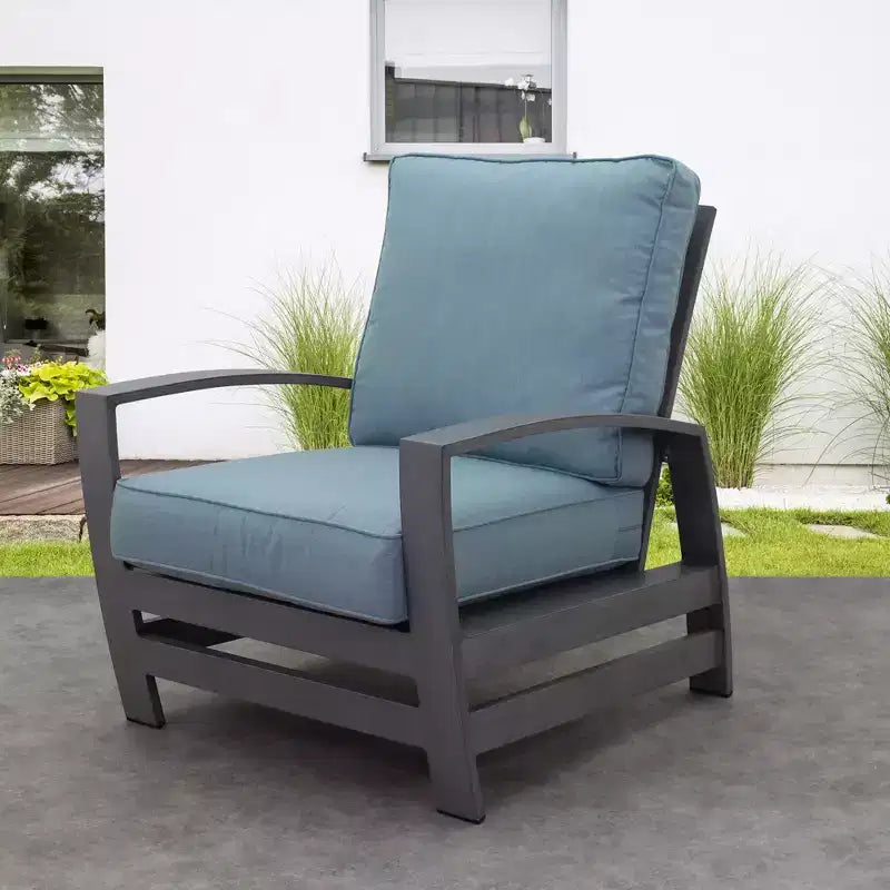 Fauteuil de jardin décontracté Cabo en aluminium avec coussins Sunbrella