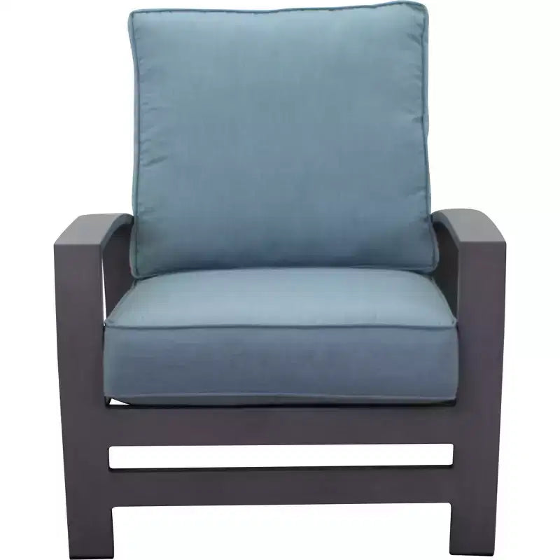 Fauteuil de jardin décontracté Cabo en aluminium avec coussins Sunbrella