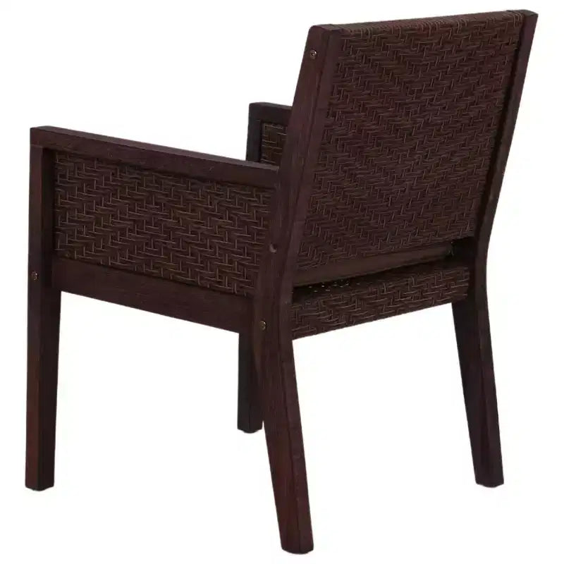 Chaise de salle à manger Courtyard Casual Buena Vista II en bois d'eucalyptus teinté, emballage démonté, coussin emballé dans une boîte mais vendu séparément