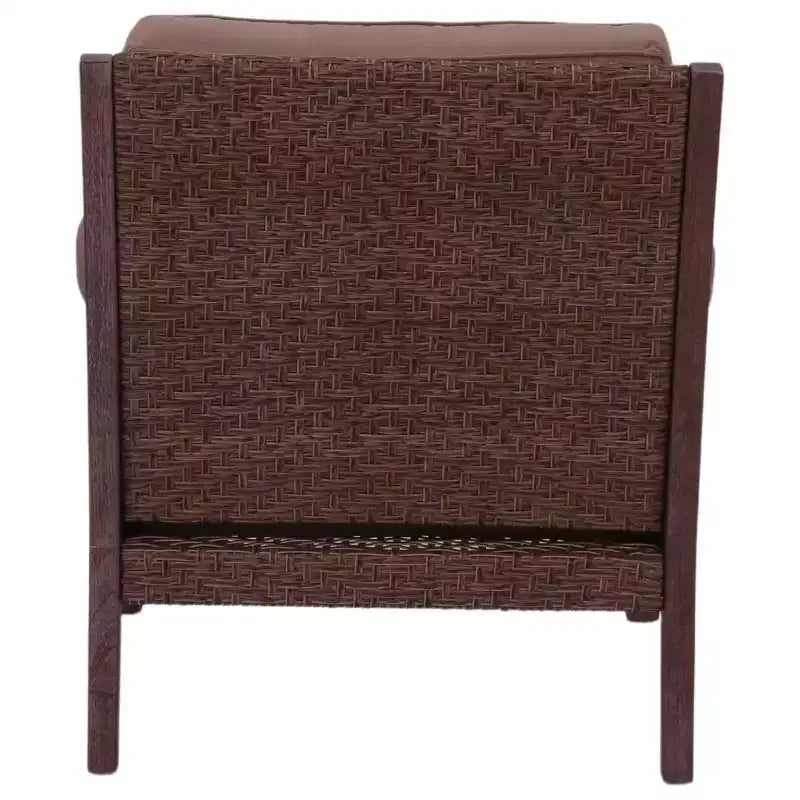 Fauteuil club Courtyard Casual Buena Vista II en eucalyptus teinté, à monter (KD), tissu Sunbrella
