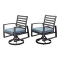 Courtyard Casual Cabo Alum Swivel Rocker Aluminum Frame with Sunbrella Cushions